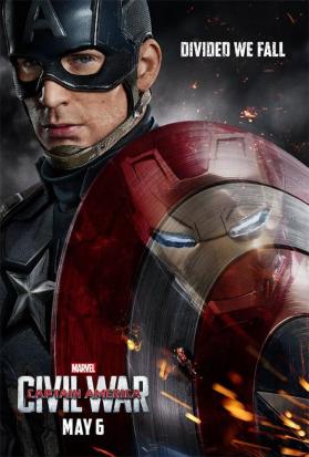 capitão américa guerra civil poster